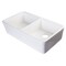Alfi Brand White 32" Dbl Bowl Lip Apron Fireclay Farmhouse Kitchen Sink, 1.75" Lip AB512-W - alternate 3